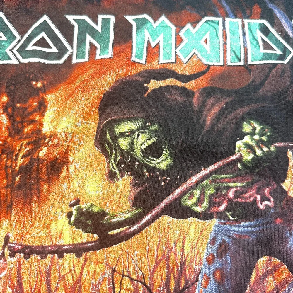 Iron Maiden Shirt Mens Medium Black From Fear to Eternity Band Heavy Metal Tee